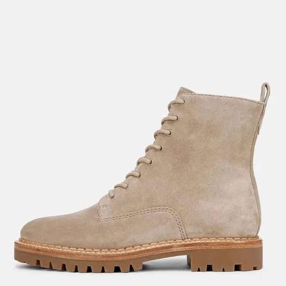 VINCE Cabria suede lug boot in dark clay sand beige, size 9. EUC - Picture 6 of 6